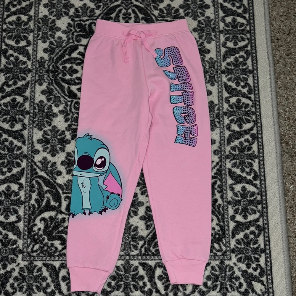 Disney Stitch Girls Joggers Sweatpants